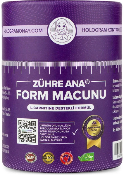 Zühre Ana L-carnitine Destekli Form Macunu