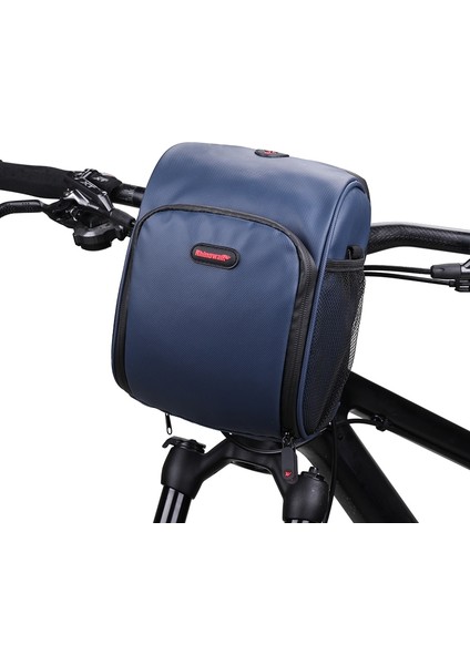 TF920 Bisiklet Gidon Çantası Çok Fonksiyonlu Büyük Kapasiteli Bisiklet Ön Çantası (Bue) (Yurt Dışından)