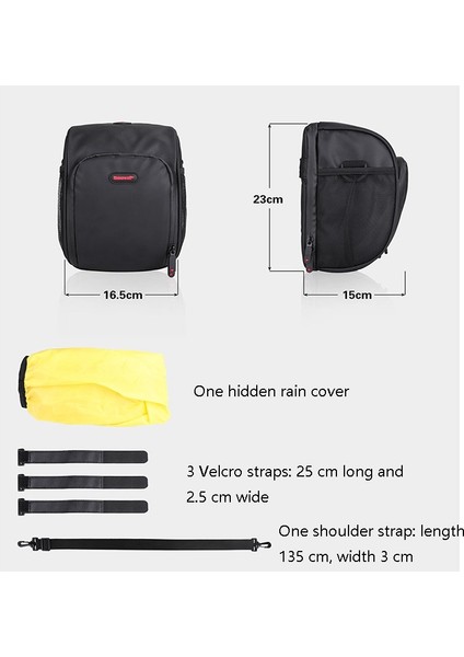 TF920 Bisiklet Gidon Çantası Çok Fonksiyonlu Büyük Kapasiteli Bisiklet Ön Çantası (Bue) (Yurt Dışından) modelleri