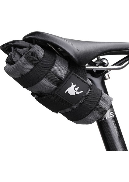 RK5100 Bisiklet Araçları Depolama Çantası Dağ Bisikleti Eyer Çantası (Gri) (Yurt Dışından)