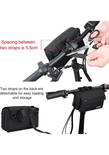 Boş Binicilik Çok Fonksiyonlu Araç Ön Çanta Bisiklet Gidon Çantası El Depolama Çantası (Siyah) (Yurt Dışından) fiyatları