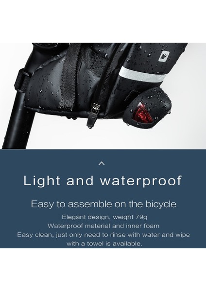Bisiklet Kuyruk Eyer Çantası Su Geçirmez Hafif Dağ Bisiklet Araç Çantası Bisiklet Ekipmanları (Karbon Fiber Siyah) (Yurt Dışından) fırsatları