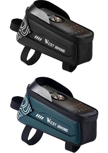 West Bisiklet Bisiklet Üst Tüp 2.2l Sert Kabuk Çantası 7.4 Inç Cep Telefonu (Koyu Yeşil) (Yurt Dışından) fiyatları