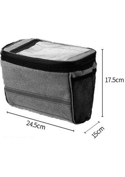 Mountain Bisiklet Bisiklet Ön Tutalı Çanta (Gri) (Yurt Dışından)