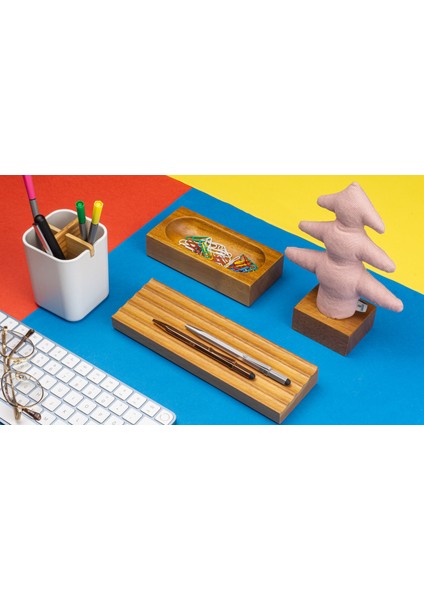 Kayigo Woody Pembe Çam Üçlü Set fırsatları