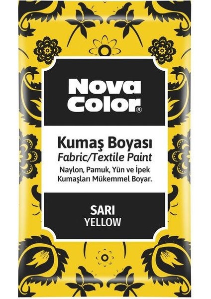 Toz Kumaş Boyası 12 gr Sarı