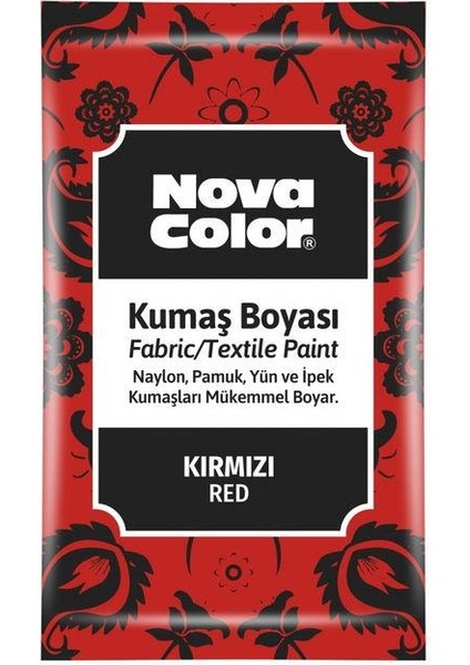 Toz Kumaş Boyası 12 gr Kırmızı