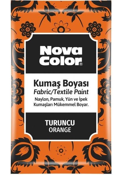 Toz Kumaş Boyası 12 gr Turuncu