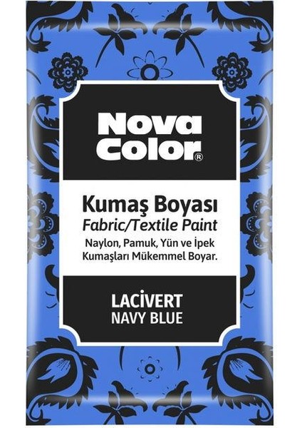Toz Kumaş Boyası 12 gr Lacivert
