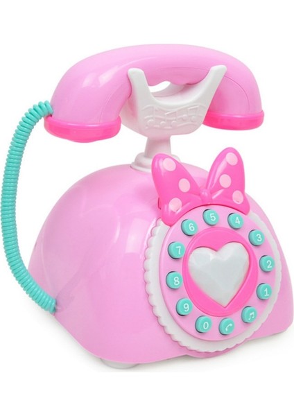 Çocuk Simülasyonu Retro Telefon Müzikli Oyuncaklar Pembe (Yurt Dışından)