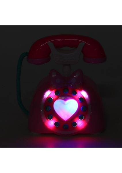Çocuk Simülasyonu Retro Telefon Müzikli Oyuncaklar Pembe (Yurt Dışından)