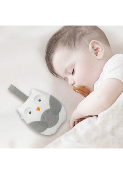 Bebek Yatıştırıcı Uyku Yumuşak Baykuş Müzik Kutusu Oyuncak White (Yurt Dışından)