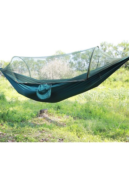 Açık Sivrisinek Net Hammock Kamp Ultralight Naylon Çift Kamp Hava Çadırı, Boyut: 260 x 140 cm Pembe Gök Mavisi (Yurt Dışından)