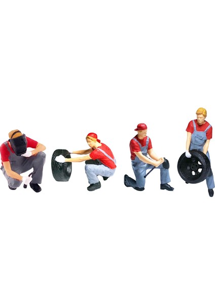 Reçine 1/64 Tiny Insanlar Kum Masa Dekorasyon Araba Modeli Figürinler Dekorasyon Kırmızı B (Yurt Dışından) fiyatları