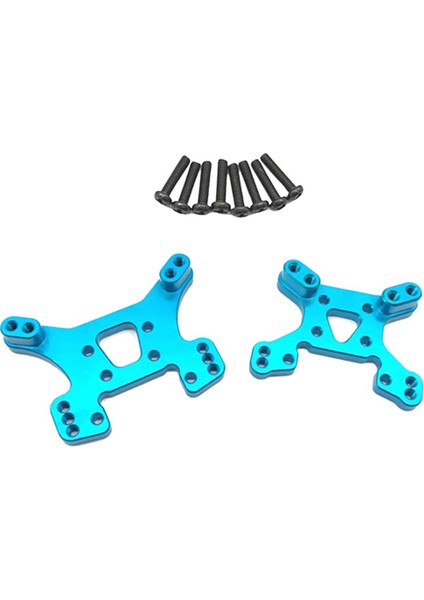 1paır Alüminyum Alaşım Wltoys Için Ön ve Arka Şok 144001 Rc Araba Mavisi (Yurt Dışından)