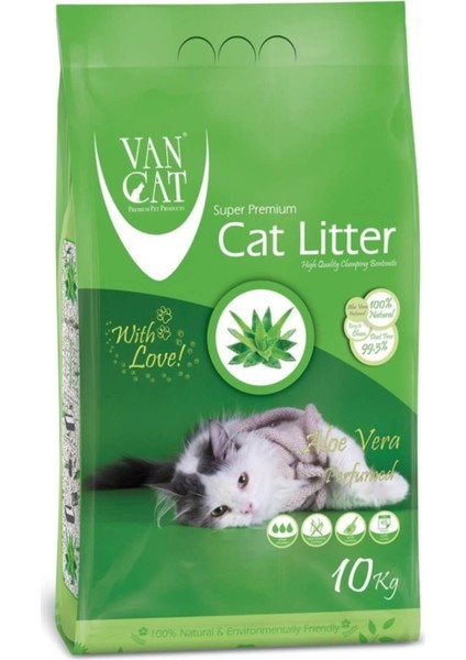 Van Cat Vancat 10 kg Topaklanan Ince Tane Aloevera Kokulu Kedi Kumu