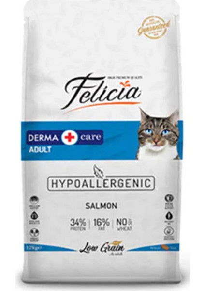 Düşük Tahıllı Hipoalerjenik Somonlu Yetişkin Kedi Maması 12KG