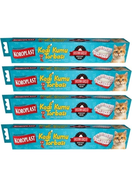 Kedi Kumu Torbası 7 Li x 4 Adet