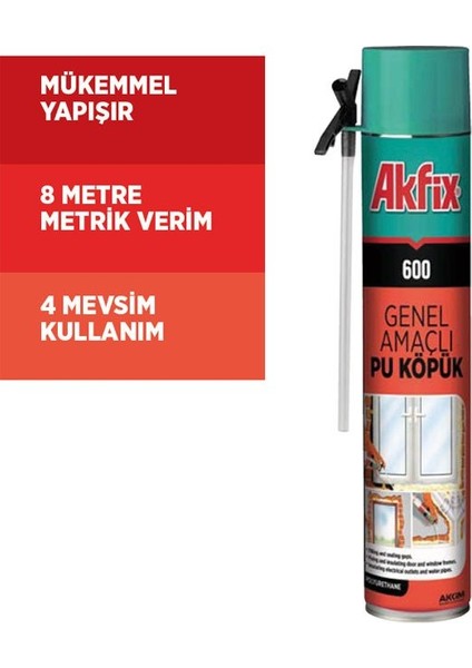 600 Genel Amaçlı Pu Köpük 750ML / 600GR