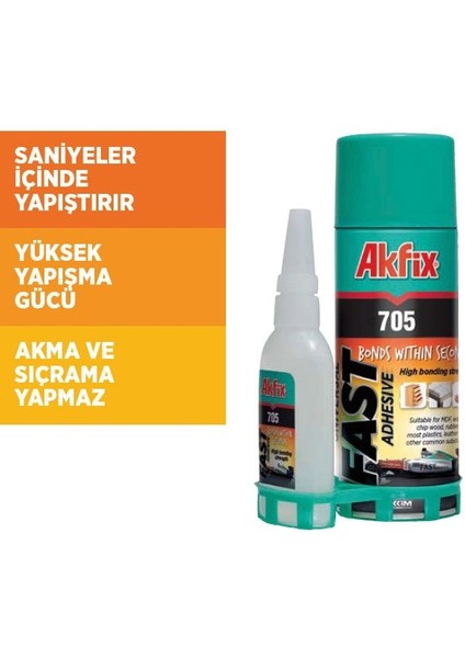 705 Hızlı Yapıştırıcı 400 ml + 100 gr