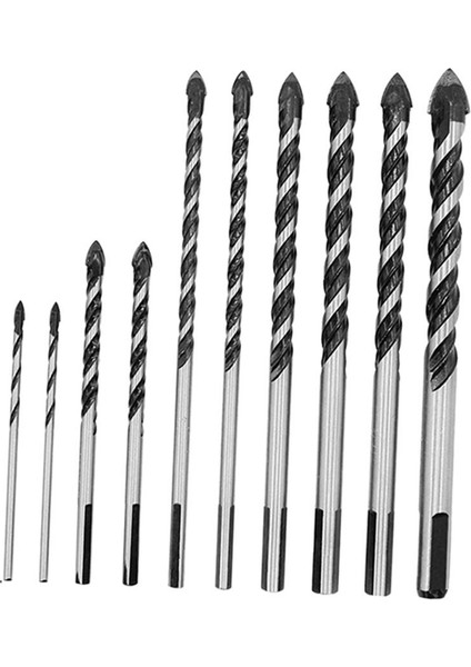 10 Adet Siyah Alaşım Matkap Uçları Set Seramik Duvar Mermer Cam Çini İçin Set (Yurt Dışından) modelleri