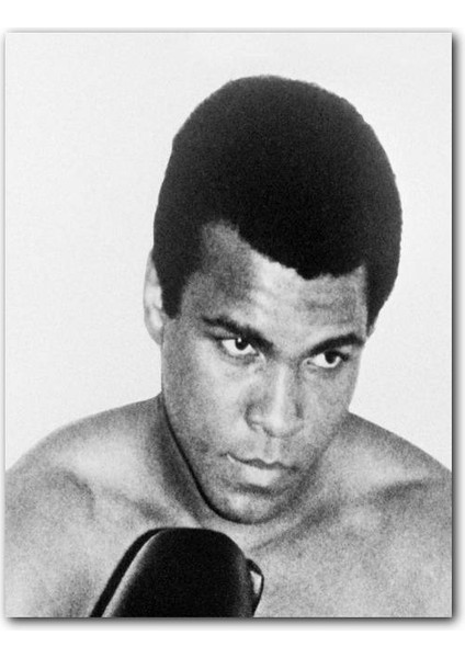 Cakatablo Ahşap Tablo Muhammed Ali Khaliah Portre (35X50 cm Boyut)