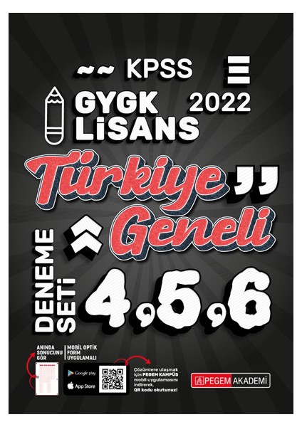 2022 KPSS Genel Yetenek Genel Kültür 4-5-6 (3'lü Deneme)