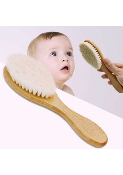 Doğal Keçi Kılı Yumuşacık Bebek Saç Fırçası fiyatları