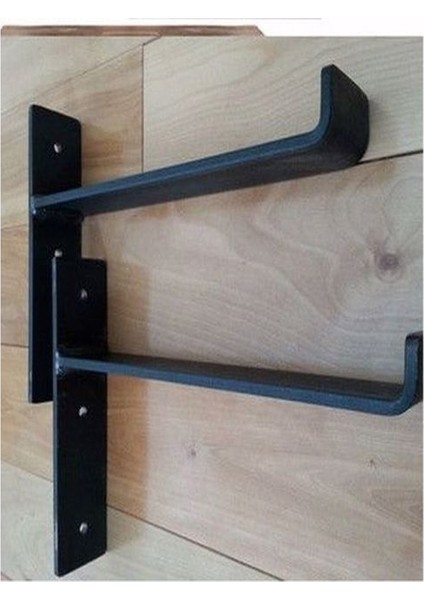 2 Li Raf Ayağı 20 cm Derinliğinde Raflara Uygun Raf Ayağı - Siyah modelleri
