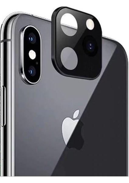 Iphone Xs Max To Iphone 11 Pro Max Çeviren Siyah Kamera Koruyucu