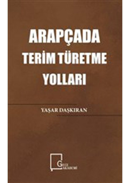 Arapçada Terim Türetme Yolları