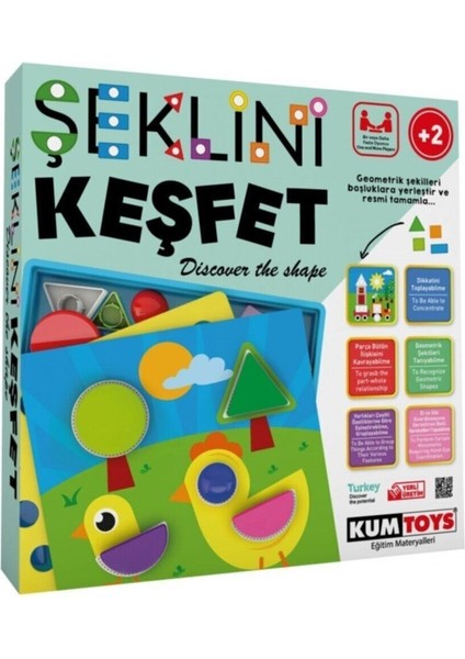 Şeklini Keşfet , Son Kale , Hafıza Oyunu 3 Lü Set Ilk Kutu Oyunlarım 2-5 Yaş