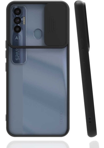 Tecno Spark 7 Pro Kılıf Kamera Kapatmalı Lensi Case