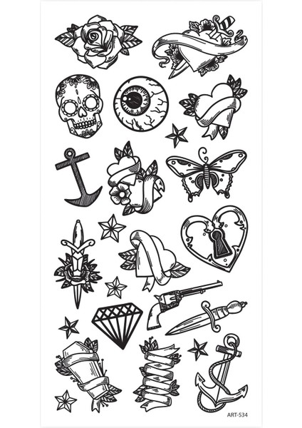 Şekilller -3 Geçici Dövme,geçici Tattoo ,vücut Dövme,kol Bilek Dövme,boyun Dövme,sırt Dövme fiyatları