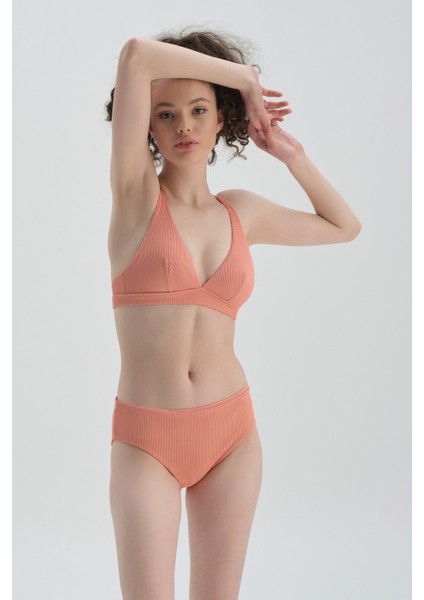 Somon Toparlayıcı Yüksek Bel Bikini Alt modelleri