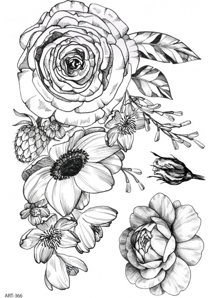 Arı ve Çiçekler Geçici Dövme,geçici Tattoo ,vücut Dövme,kol Bilek Dövme,boyun Dövme,sırt Dövme fiyatları