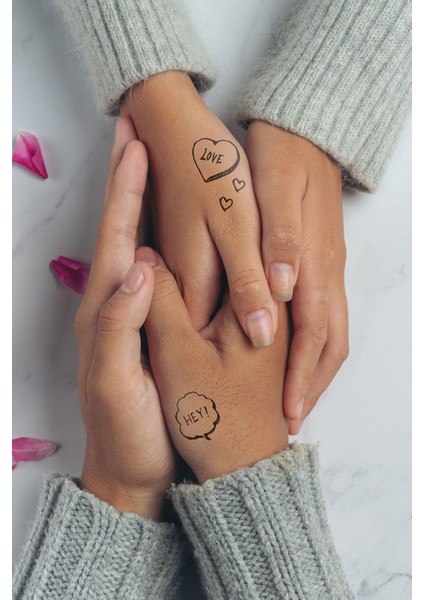Konuşma Balonu Geçici Dövme,geçici Tattoo ,vücut Dövme,kol Bilek Dövme,boyun Dövme,sırt Dövme