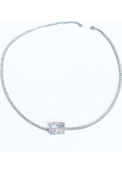 Dikdörtgen 2 mm Suyolu Zincirli Gümüş Kolye fiyatları