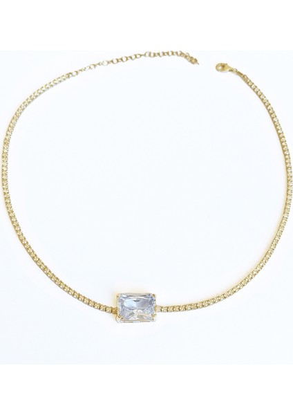 Dikdörtgen 2 mm Suyolu Zincirli Gümüş Kolye modelleri