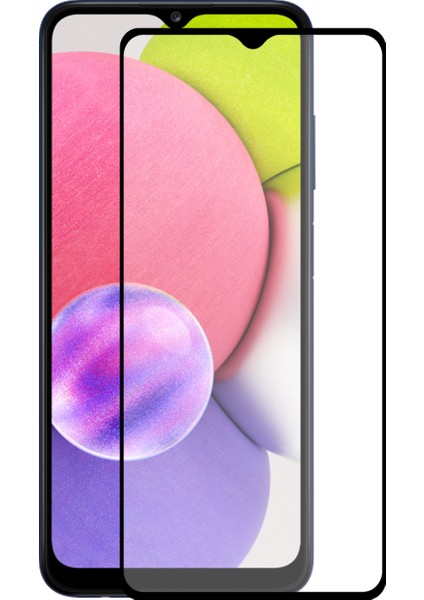 Samsung Galaxy A03S Tam Kaplayan Temperli Ekran Koruyucu Cam