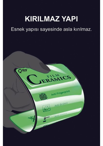 General Mobile GM22 Tam Kaplayan Seramik Nano Esnek Ekran Koruyucu Cam