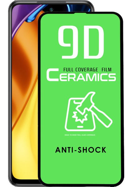 Xiaomi Poco M3 Pro Tam Kaplayan Seramik Nano Esnek Ekran Koruyucu Cam