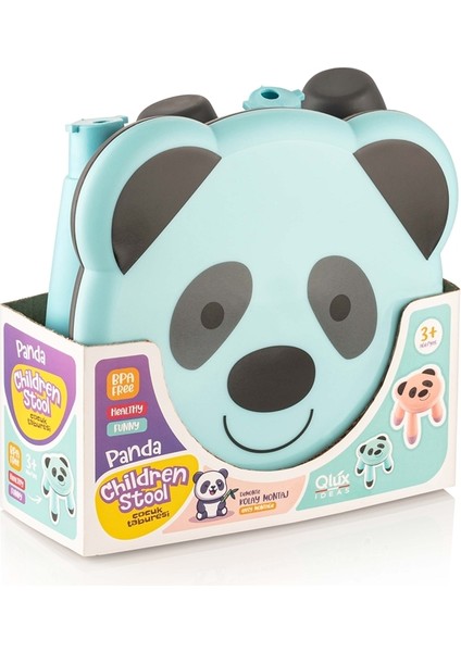 Panda Renkli Sevimli Çoçuk Taburesi - L 297