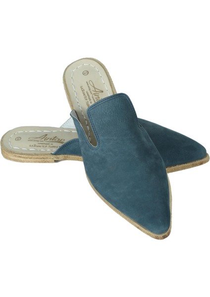 Jean Hakiki Nubuk Deri Gaziantep Sivri Burunlu Kösele Taban Yemeni Terlik fiyatları