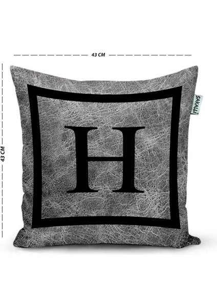 Sakallı Kırlent Harfli Dekoratif Kırlent Kılıfı