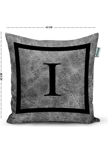 Sakallı Kırlent Harfli Dekoratif Kırlent Kılıfı