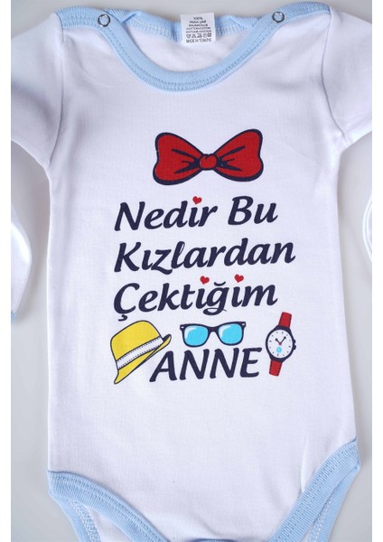 Miniko Kids Yeni Sezon Nedir Bu Kızlardan Çektiğim Yazılı Bebek Çocuk Uzun Kol Pamuk Bady Zıbın