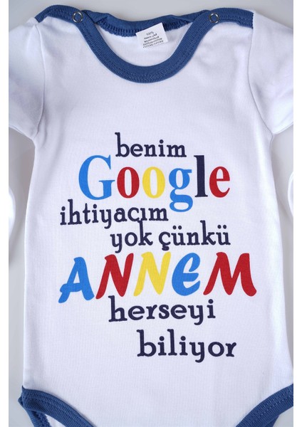 Yeni Sezon Google Annem Yazılı Bebek Çocuk Uzun Kol Pamuk Bady Zıbın fiyatları