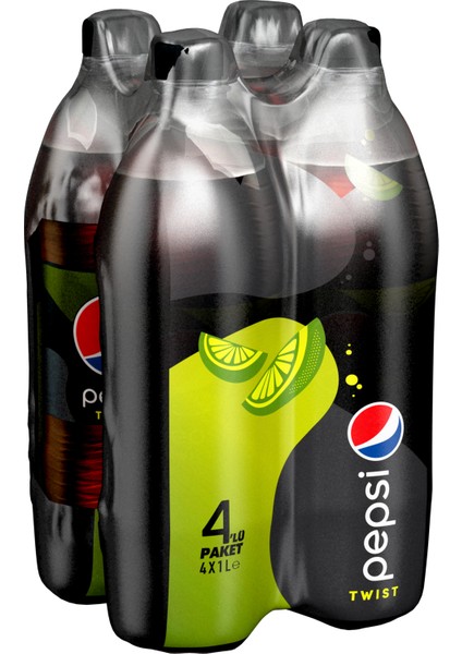 Twist Limon Aromalı Kalorisiz Kola Pet 4x1 L