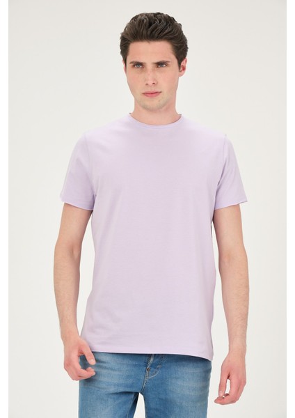 Erkek Yıkamalı Basic T-Shirt Tişört %100 Pamuk Tişört